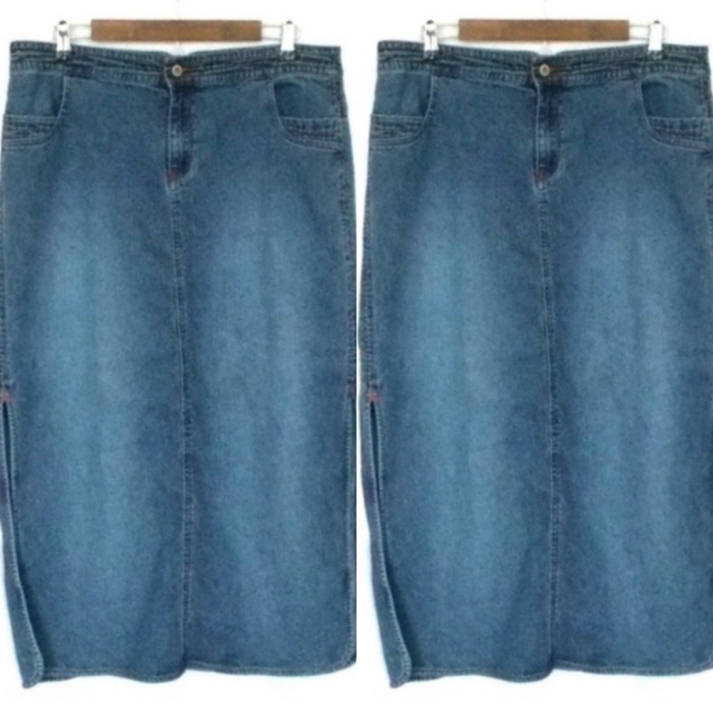Midi denim skirt size 14